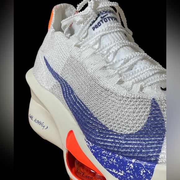 Nike ALPHAFLY NEXT%3 PROTO WHITE/BLUE Unisex M/10.5 W/12 EUC 1X - Picture 14 of 16